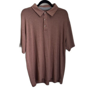 Freefly Polo Shirt Mens XL Pink Bamboo Short Sleeve Casual Preppy Athleisure